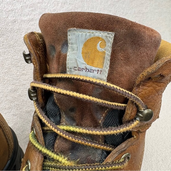 Carhartt 6 Inch Steel Toe Waterproof Leather Boots Men’s 13 Brown/Tan Workwear main image 9